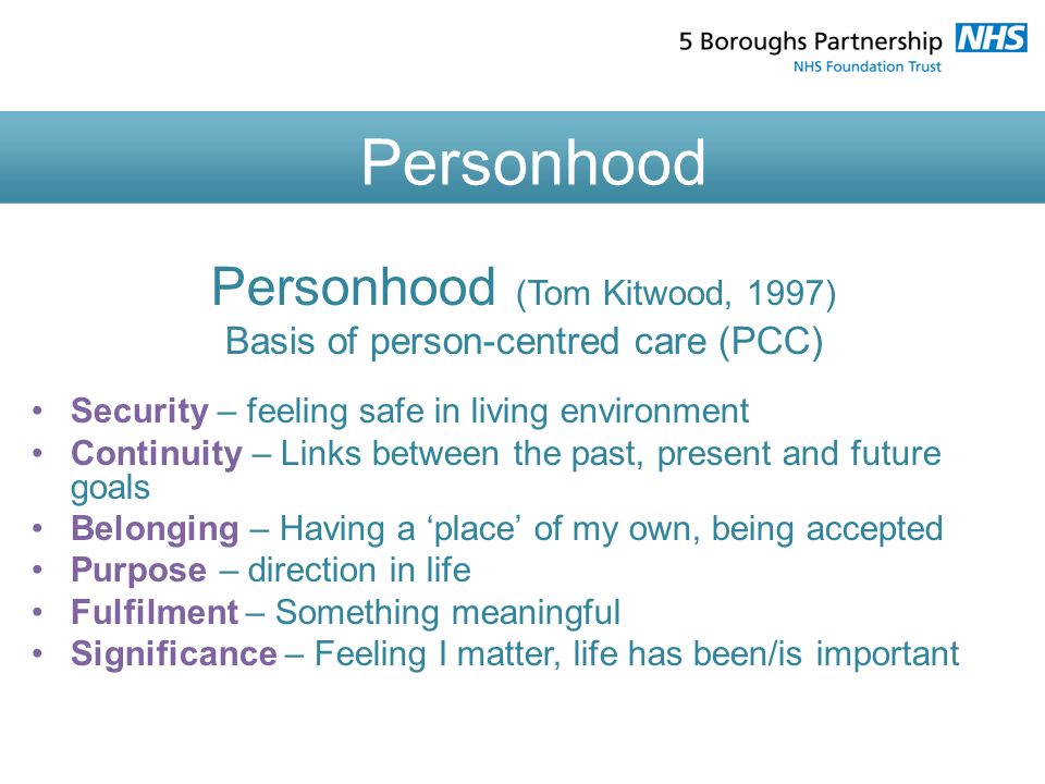 Person-Centered Care and Dementia - ppt video online download