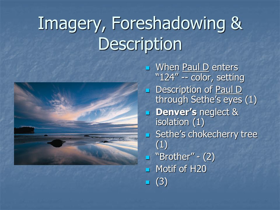 types of imagery in beloved