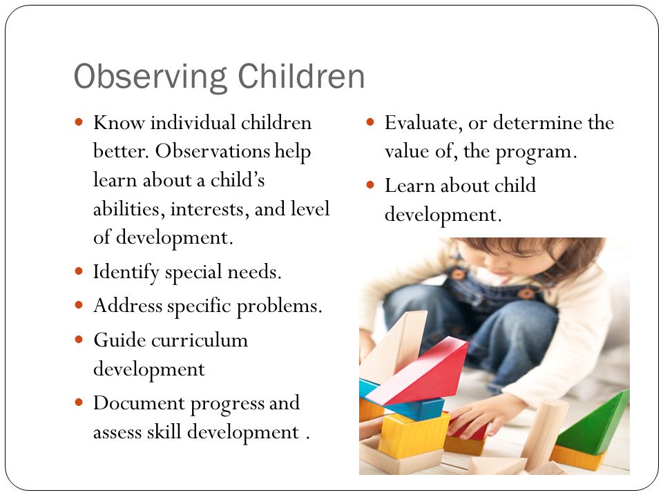 observational child study in special education