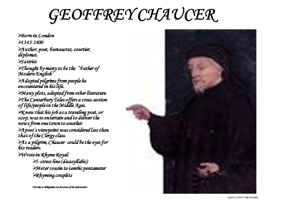 The Canterbury Tales By Geoffrey Chaucer English Basd K12 Wi Us Ppt Download