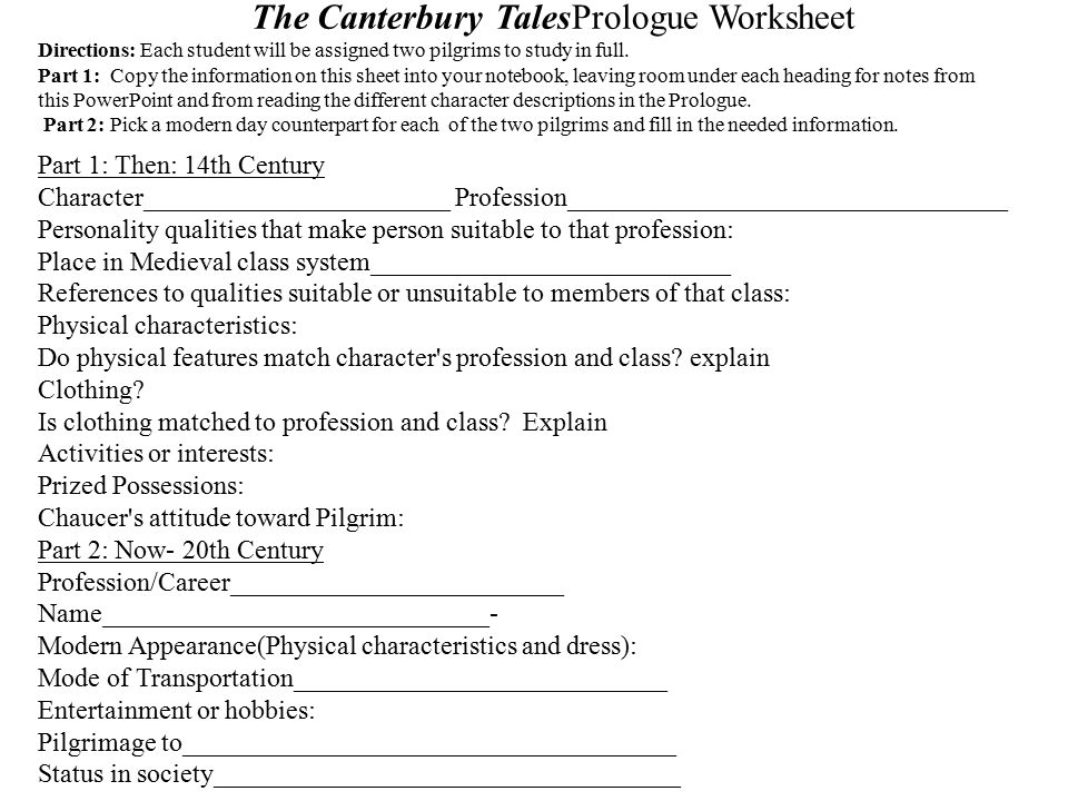 The Canterbury Tales By Geoffrey Chaucer english.basd.k12.wi ...