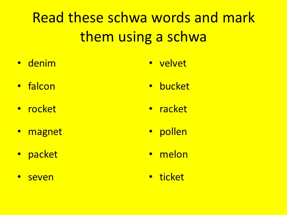 3 1 Lemon Words The Schwa Ppt Download In some words it is the sound of several letters or even a whole syllable. 3 1 lemon words the schwa ppt download