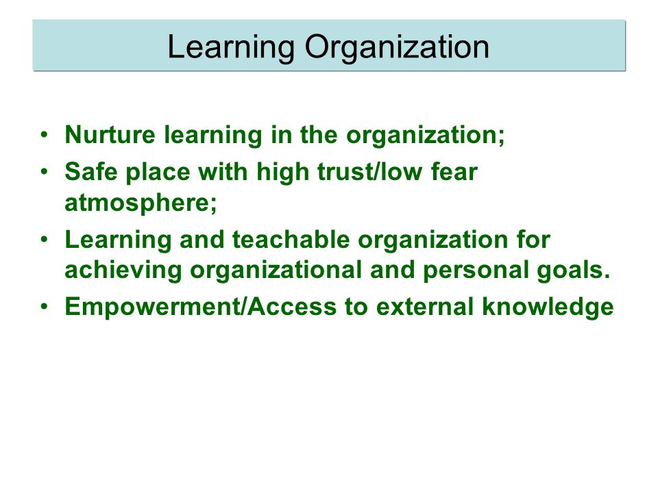 11 Characteristics of Learning Organization - ppt video online download