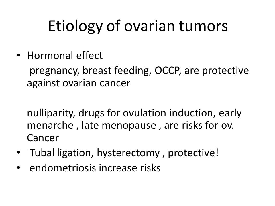ovarian cancer etiology