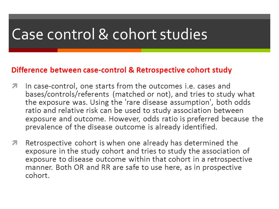 Case control & cohort studies - ppt video online download