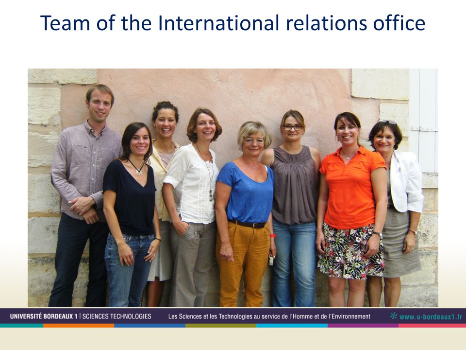 Team of the International relations office