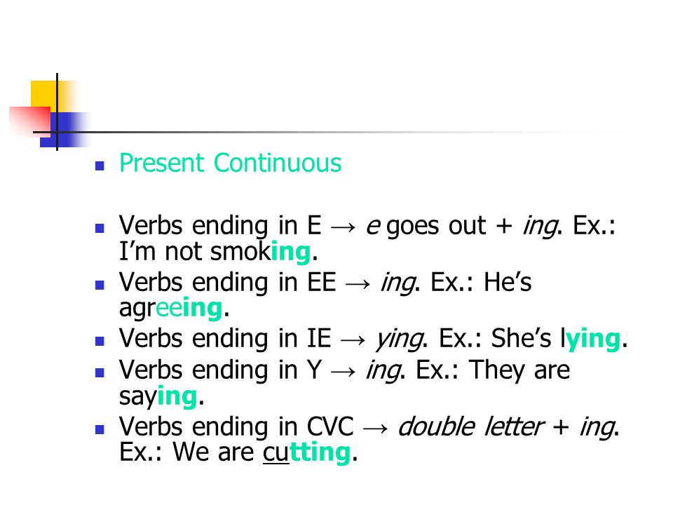 Презент континиус ing. Present Continuous ing. Present Continuous окончания глаголов.