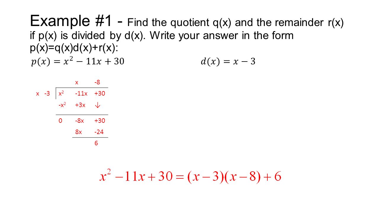 Polynomial Long Division Ppt Video Online Download