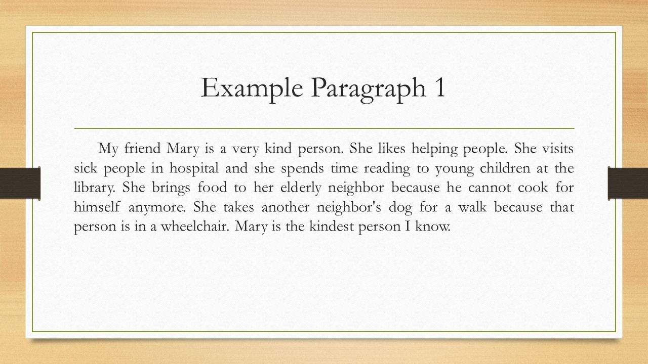 academic paragraph example