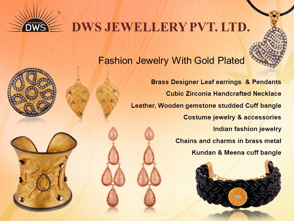 DWS JEWELLERY PVT. LTD. Fashion Jewelry With Gold Plated