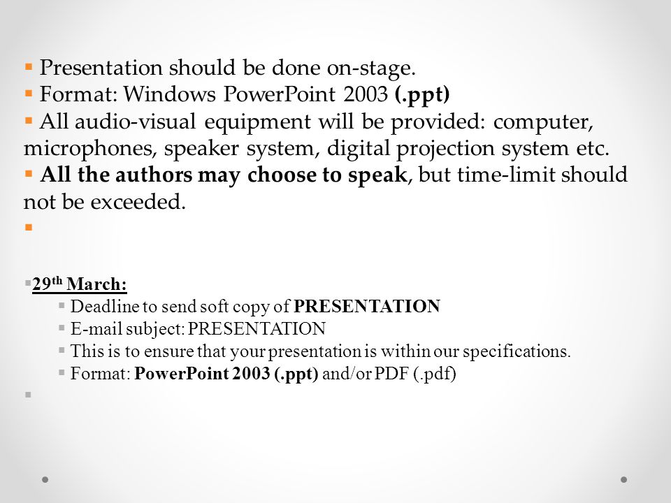 what is paper presentation with examples