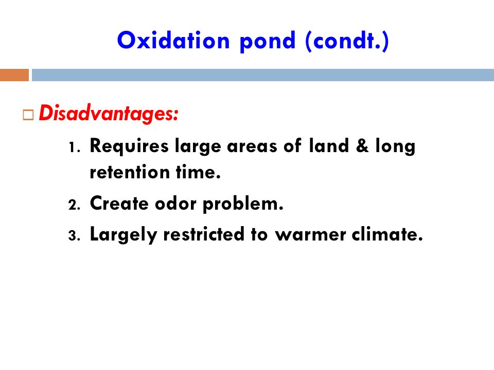 oxidation pond