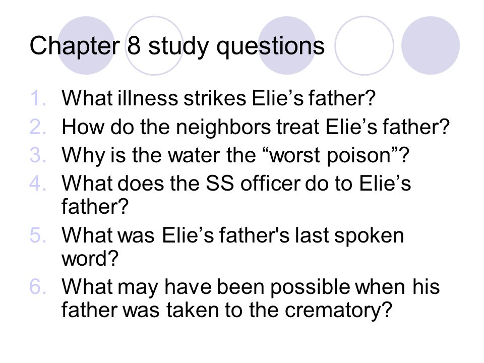 Night By Elie Wiesel Study Guide Questions Ppt Video Online Download