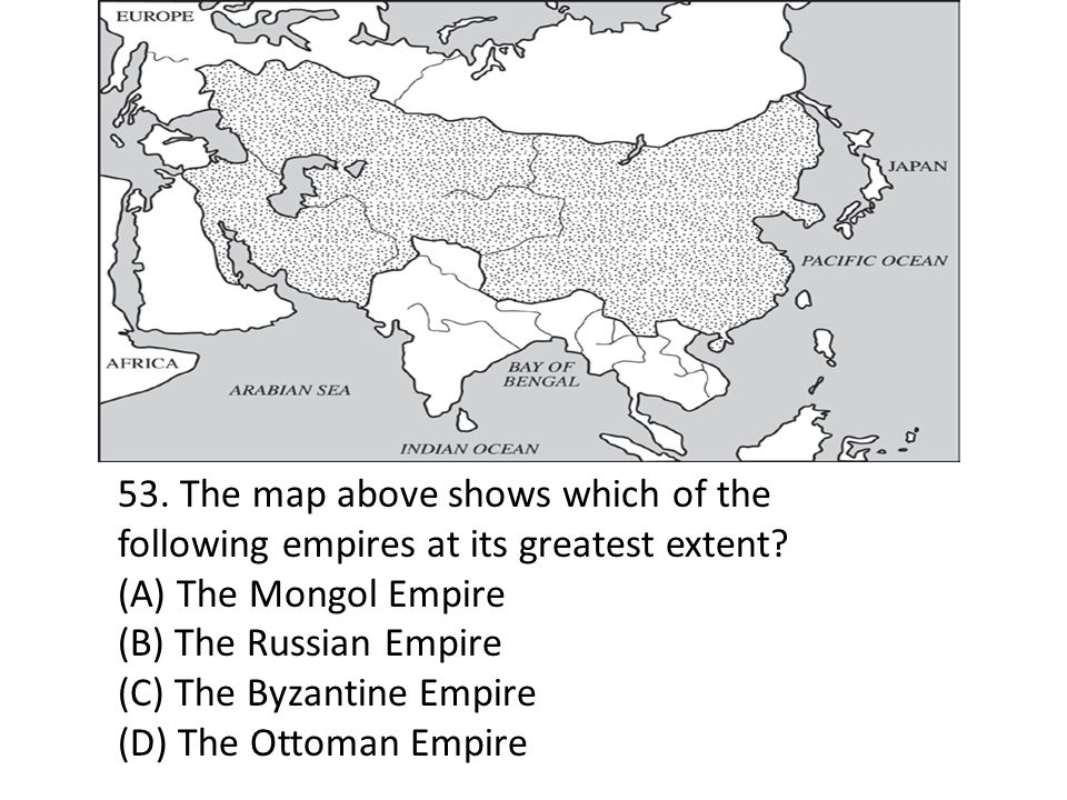 This map depicts A) the greatest extent of the Mongol Empire. B