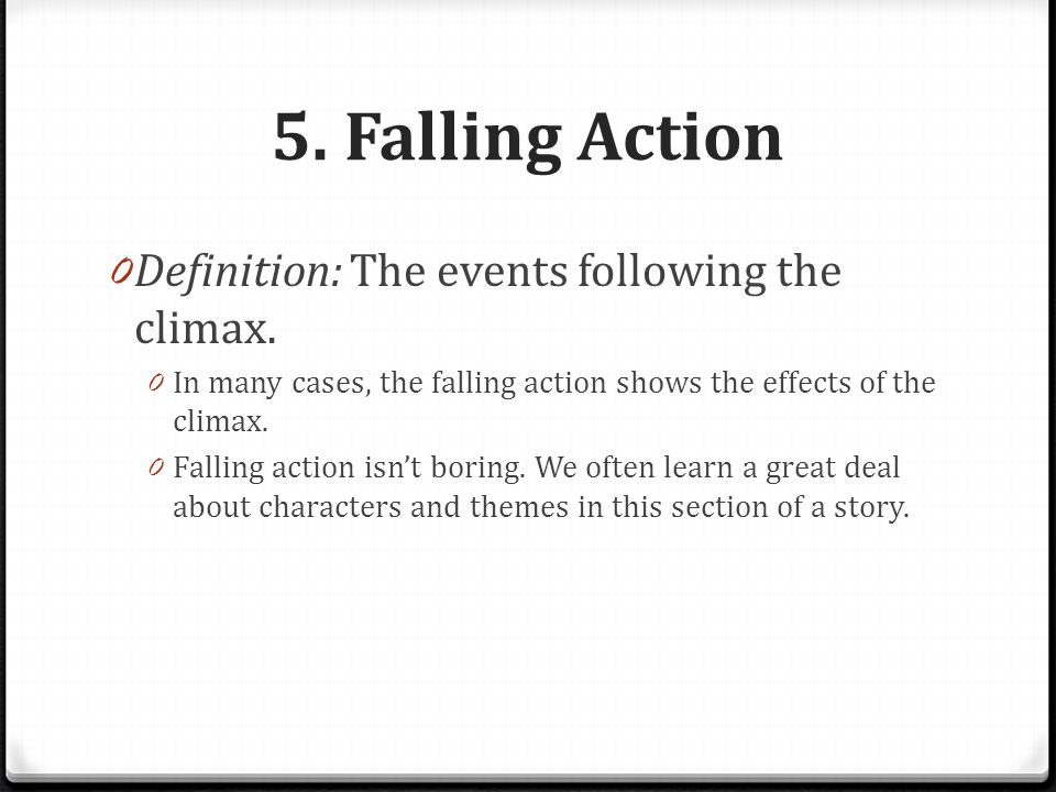 Falling Action: Definition and Why Falling Action Doesn't Exist In Most  Stories