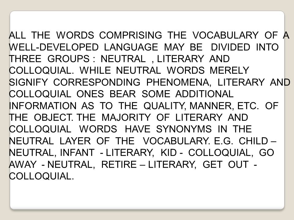English Vocabulary - Merely meaning 