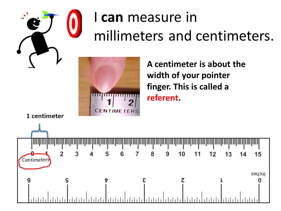 Presentation on theme: "Measuring to the nearest centimeter using a Ru...
