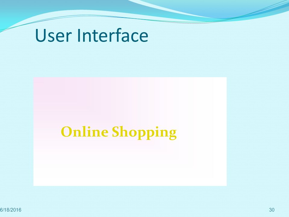 User Interface Online Shopping 4/28/2017