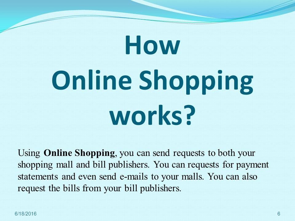 How Online Shopping works