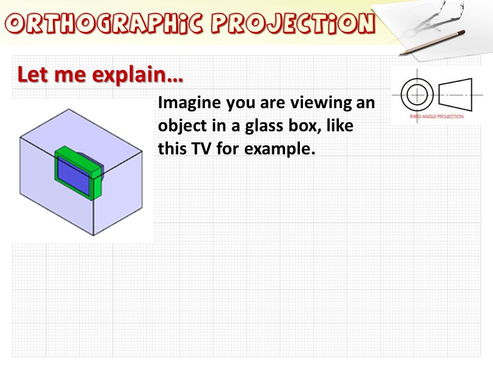 Let me explain… Orthographic Projection