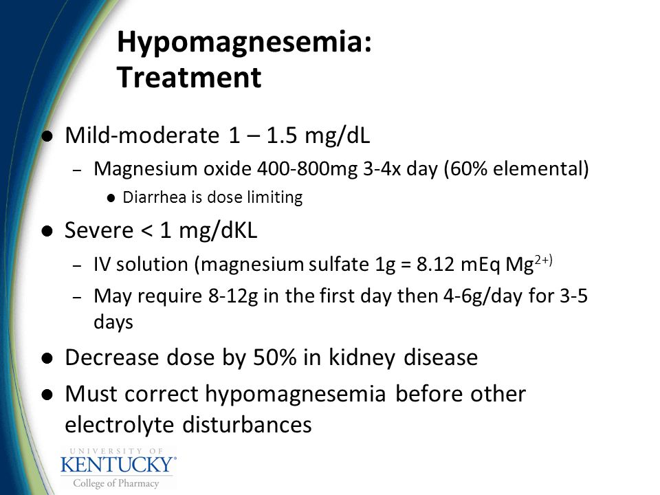 Disorders of Electrolyte Homeostasis – Potassium and Magnesium - ppt video  online download
