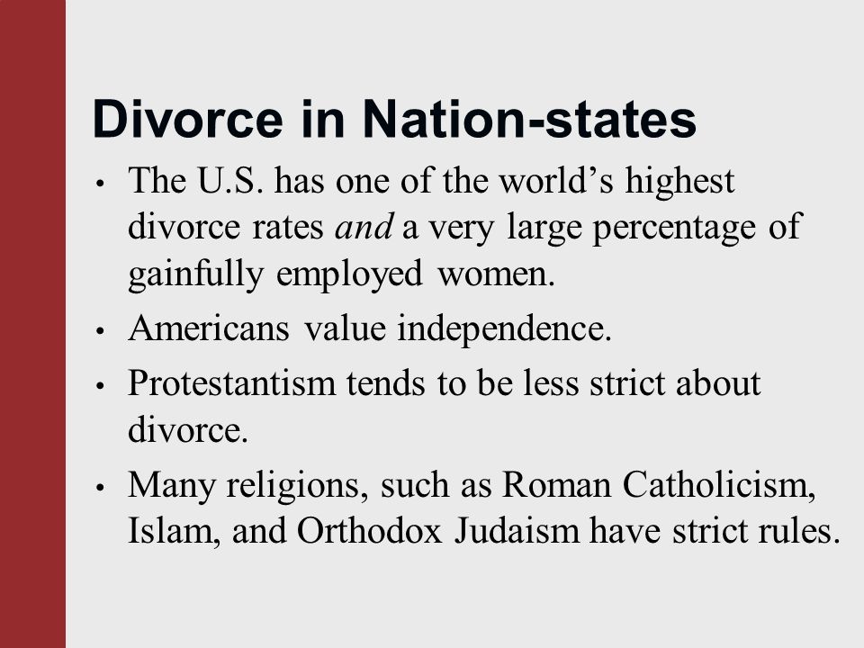 Divorce in Nation-states