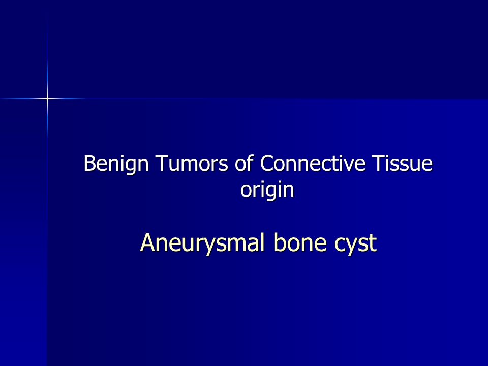 Benign Tumors of Connective Tissue origin