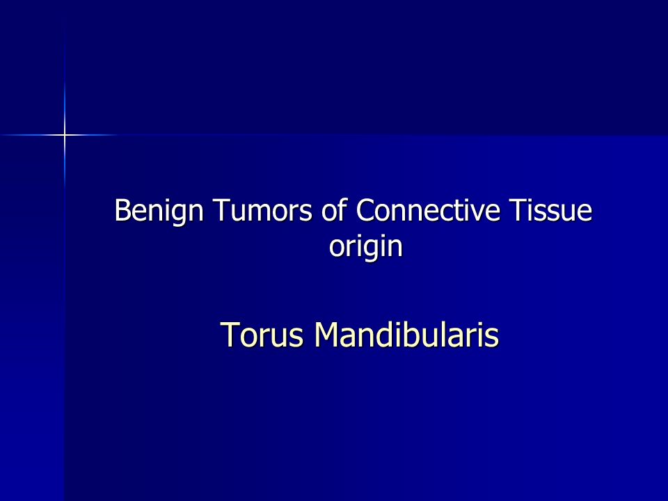 Benign Tumors of Connective Tissue origin