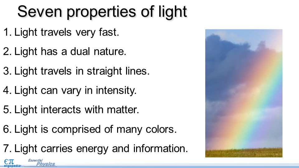 7 Properties of light pg ppt video online download