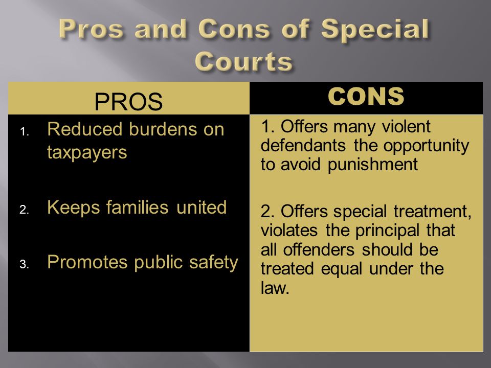 pros and cons of rehabilitation in the criminal justice system