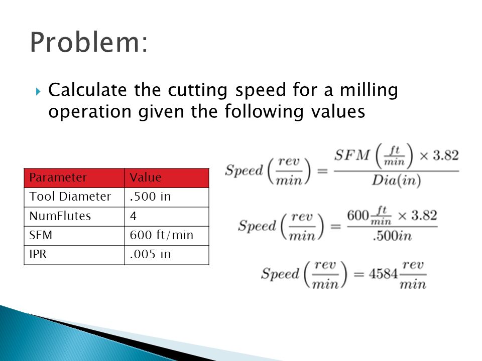 Cutting Speeds and Feeds - ppt video online download