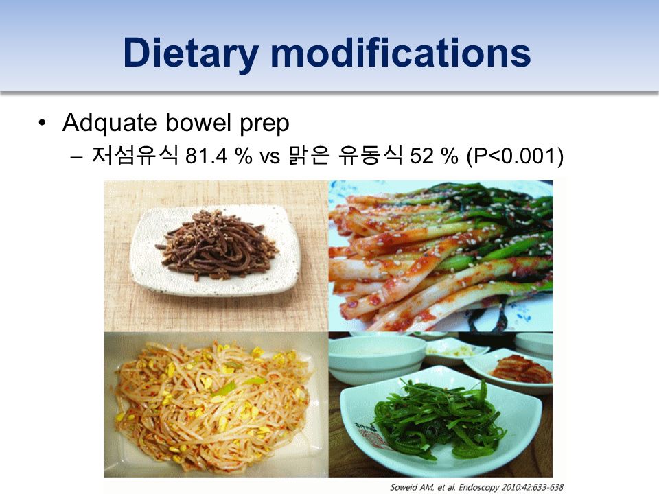 Dietary modifications