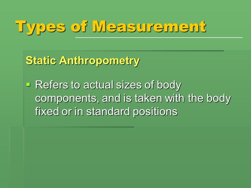 Anthropometric Measurements Pt 142 Assessment In Physical