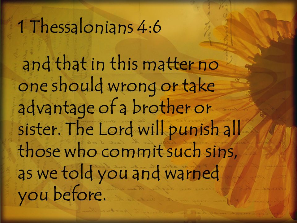 1 Thessalonians 4:6