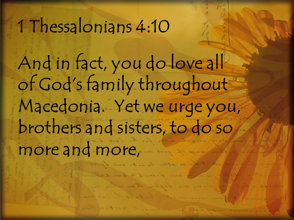 1 Thessalonians 4:10