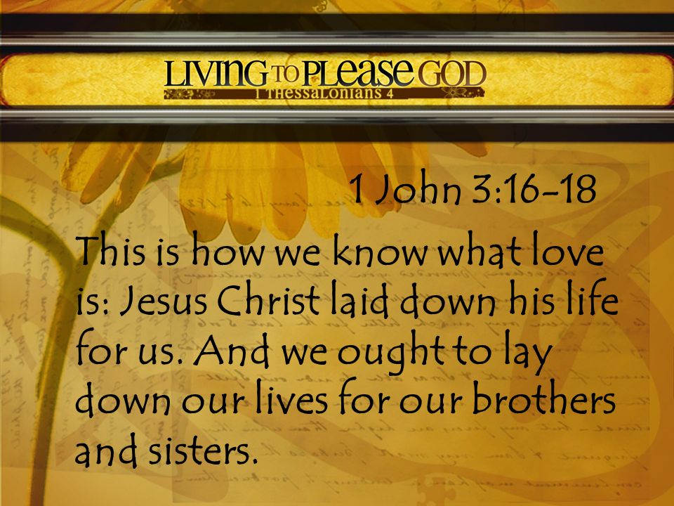 1 John 3:16-18