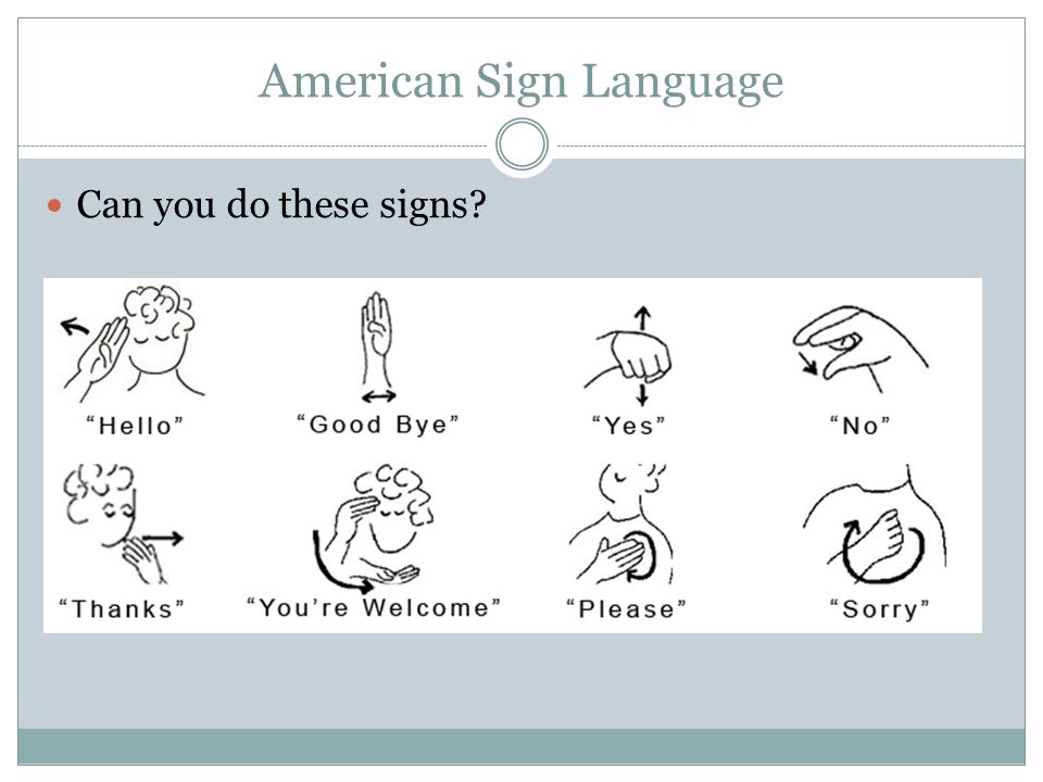 your welcome sign language