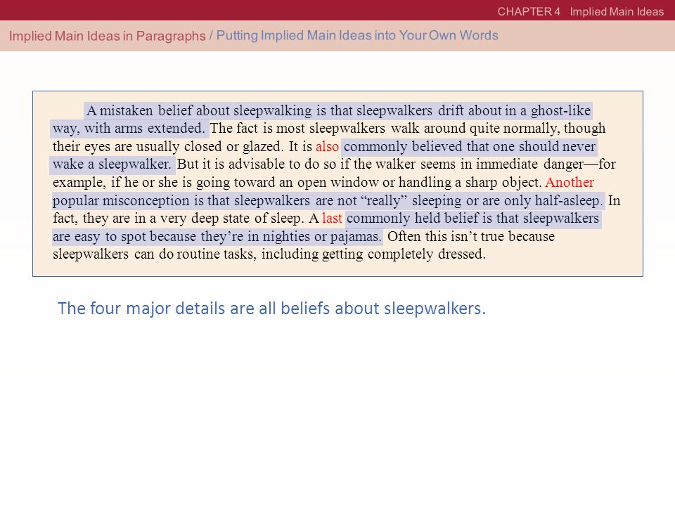 4 Implied Main Ideas. ppt video online download