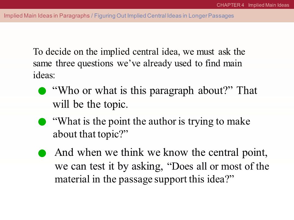 Stated And Implied Main Idea Examples