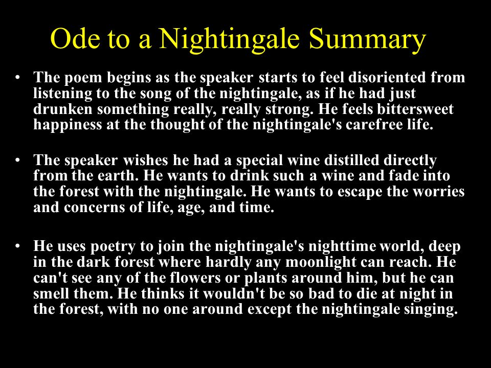 keats poem ode to a nightingale