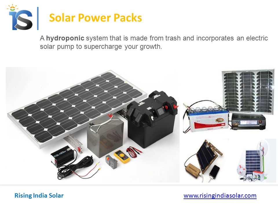 Solar Water Hydroponics Solar Power Packs Bio Gas Led Street