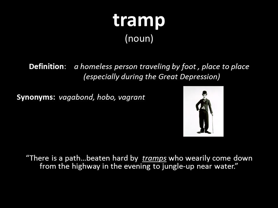 tramp (noun)