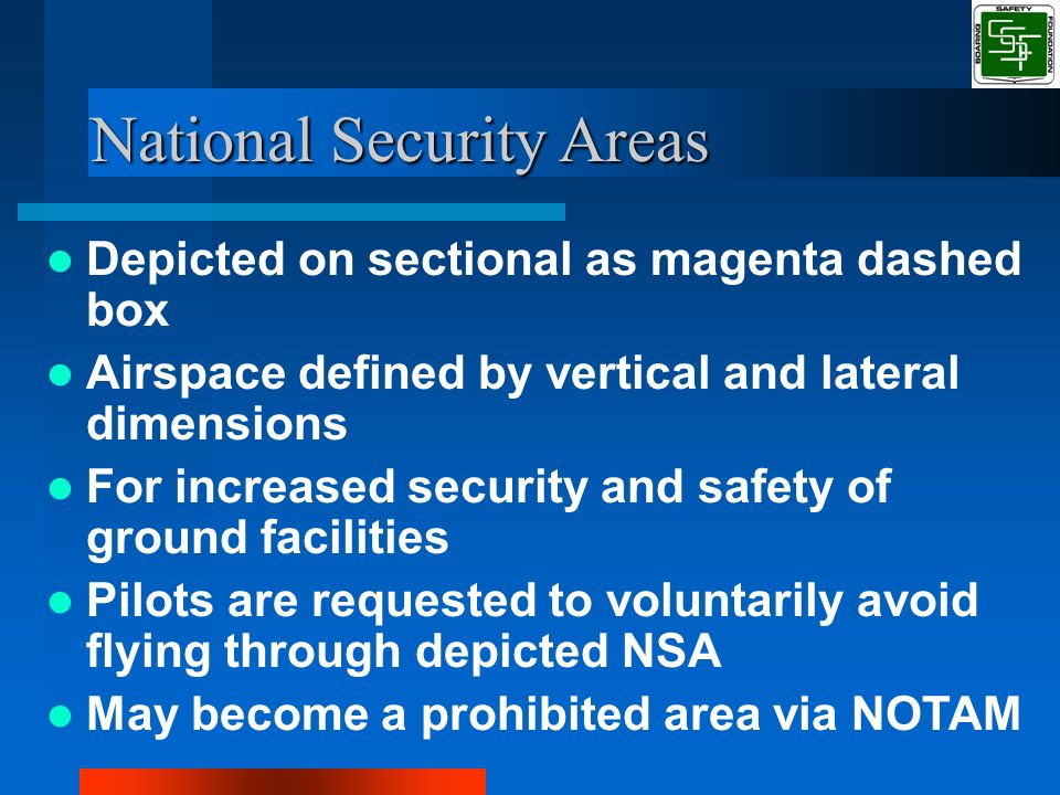 National Security Area Sectional Chart