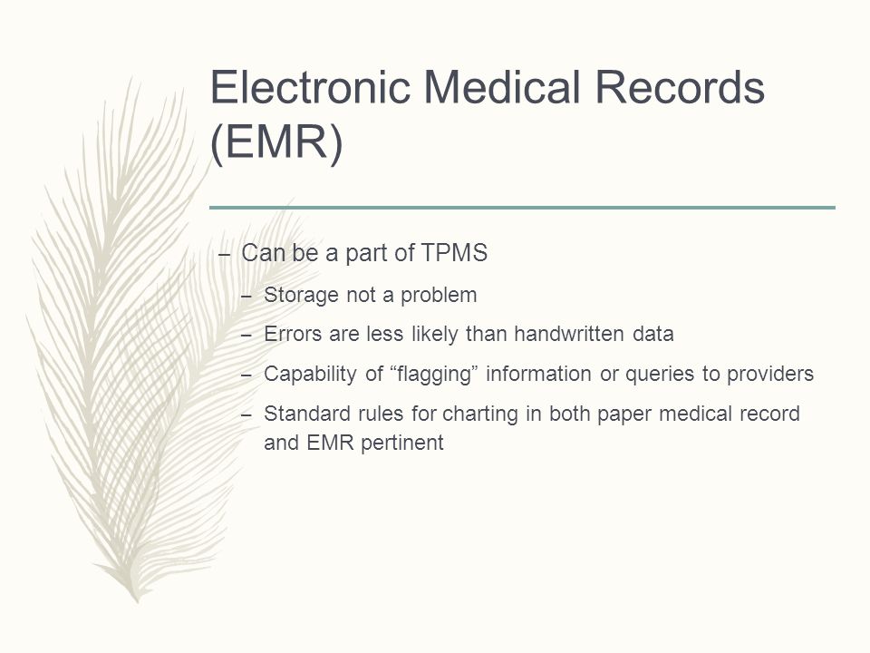 List Five Charting Rules For Electronic Medical Records