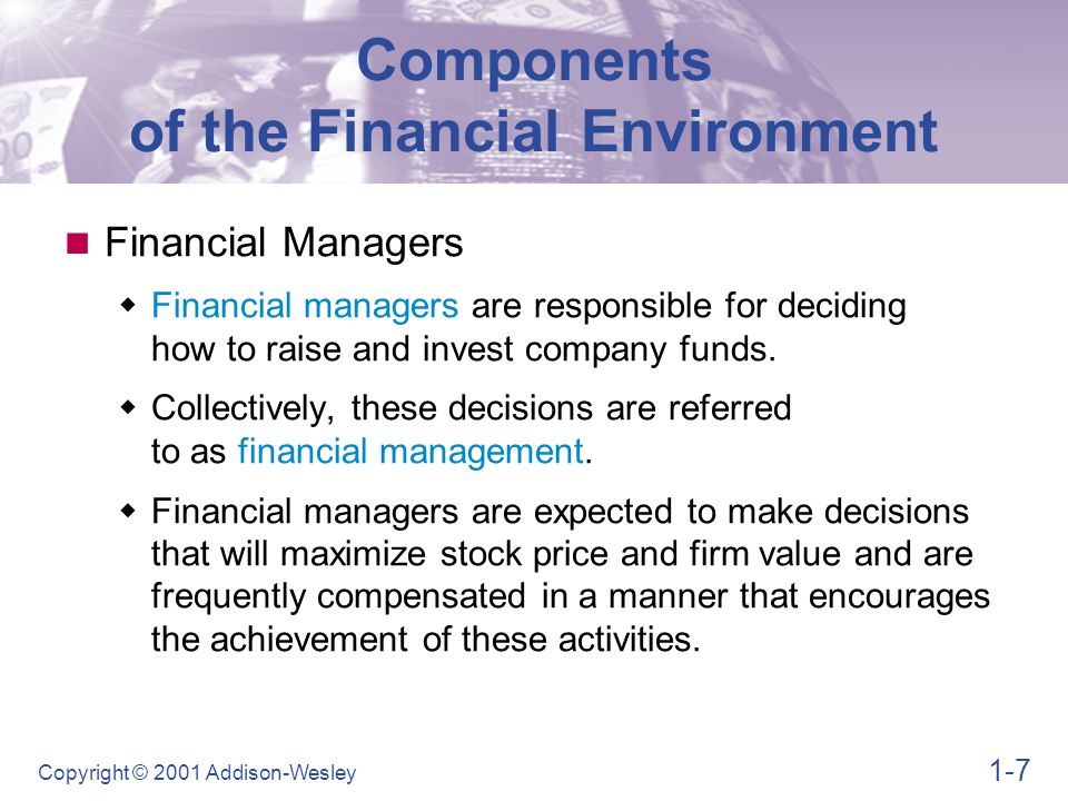 financial environment in financial management