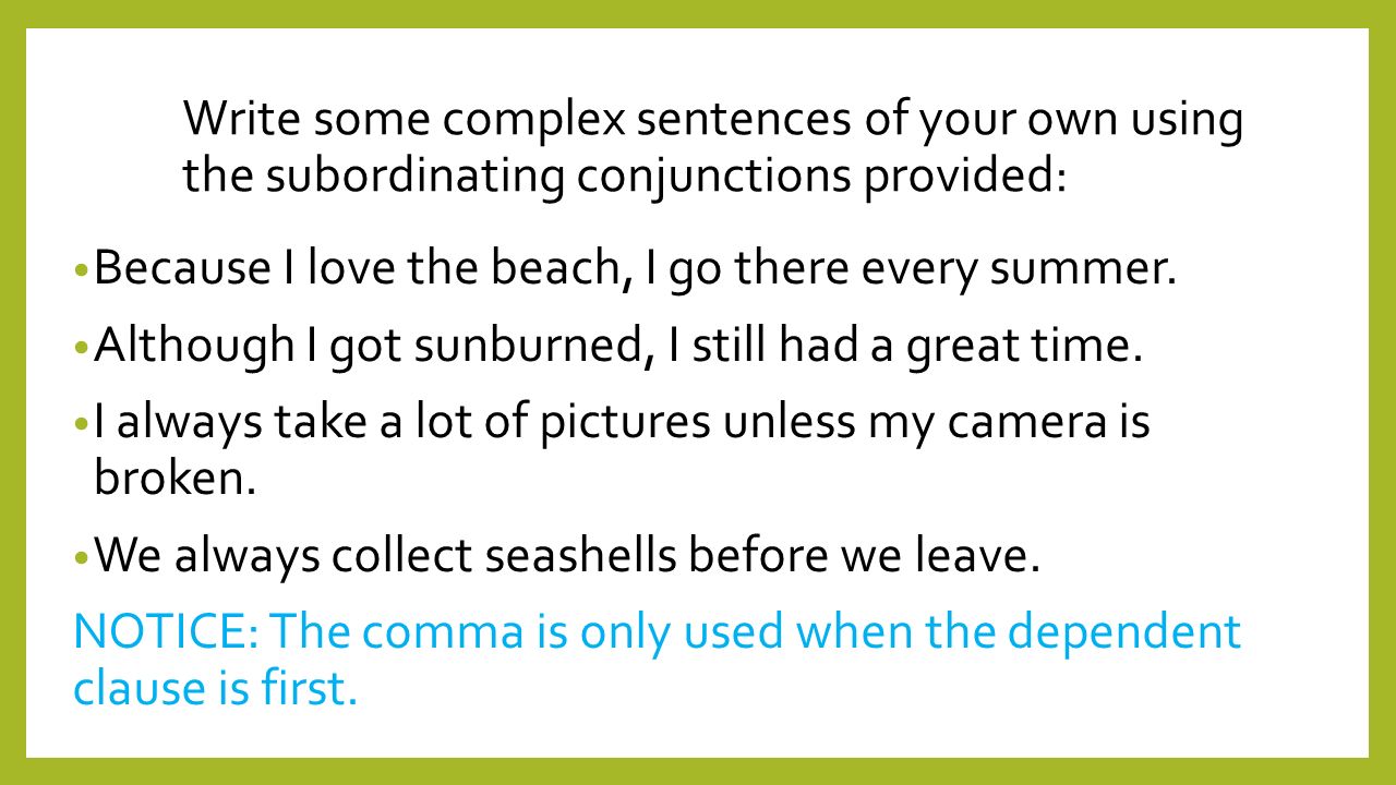 Complex Sentences. - ppt video online download