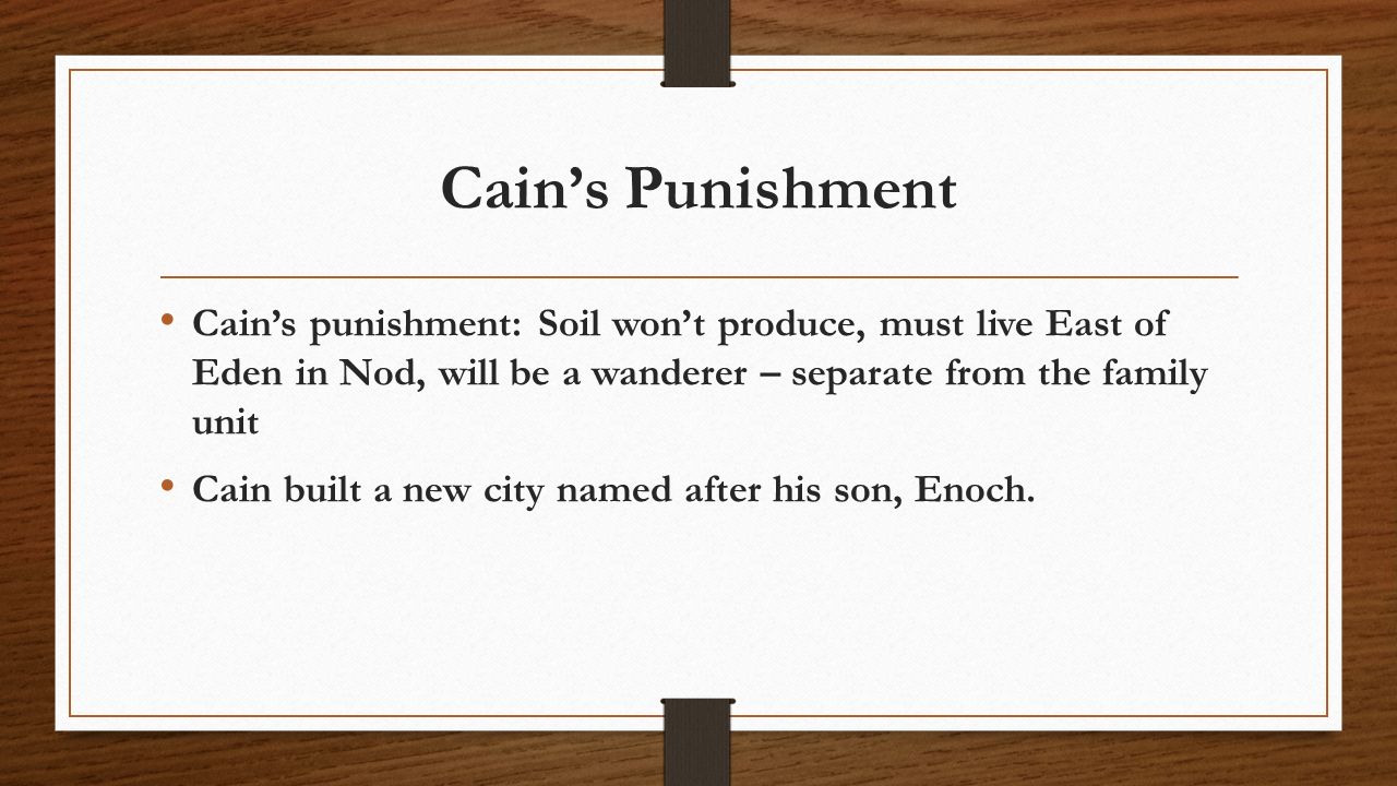 Cain And Abel Ppt Video Online Download