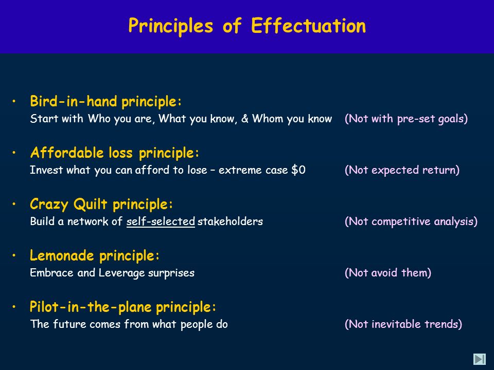 Effectuation: Elements of Entrepreneurial Expertise - ppt download