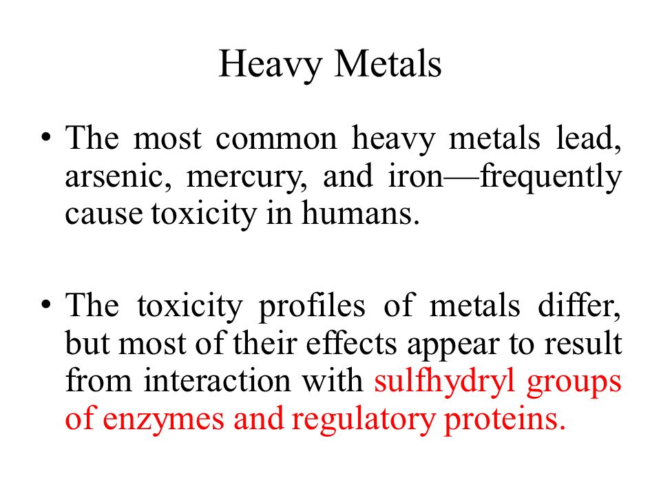 effect of heavy metals on enzymes