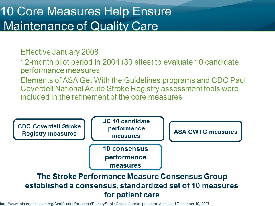 Steps To Stroke Center Certification And Maintenance Of